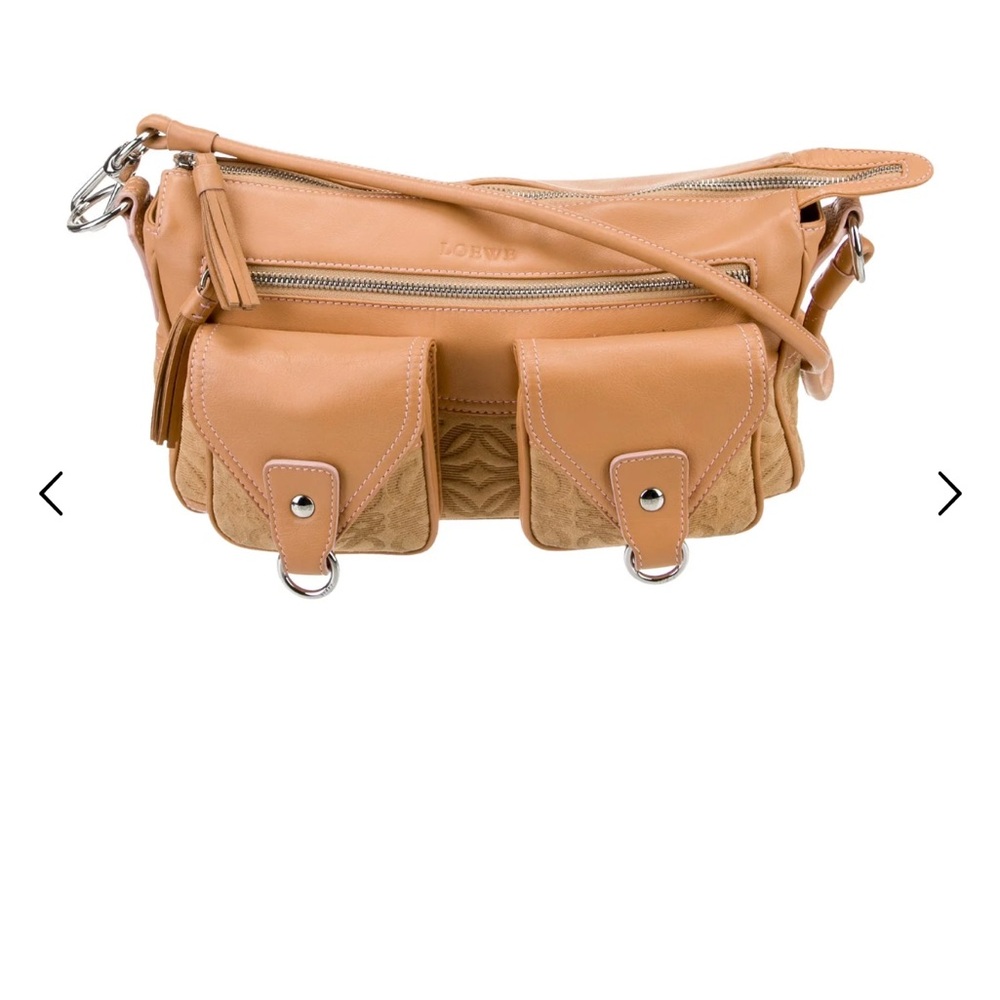 Loewe Tan Leather Shoulder Bag